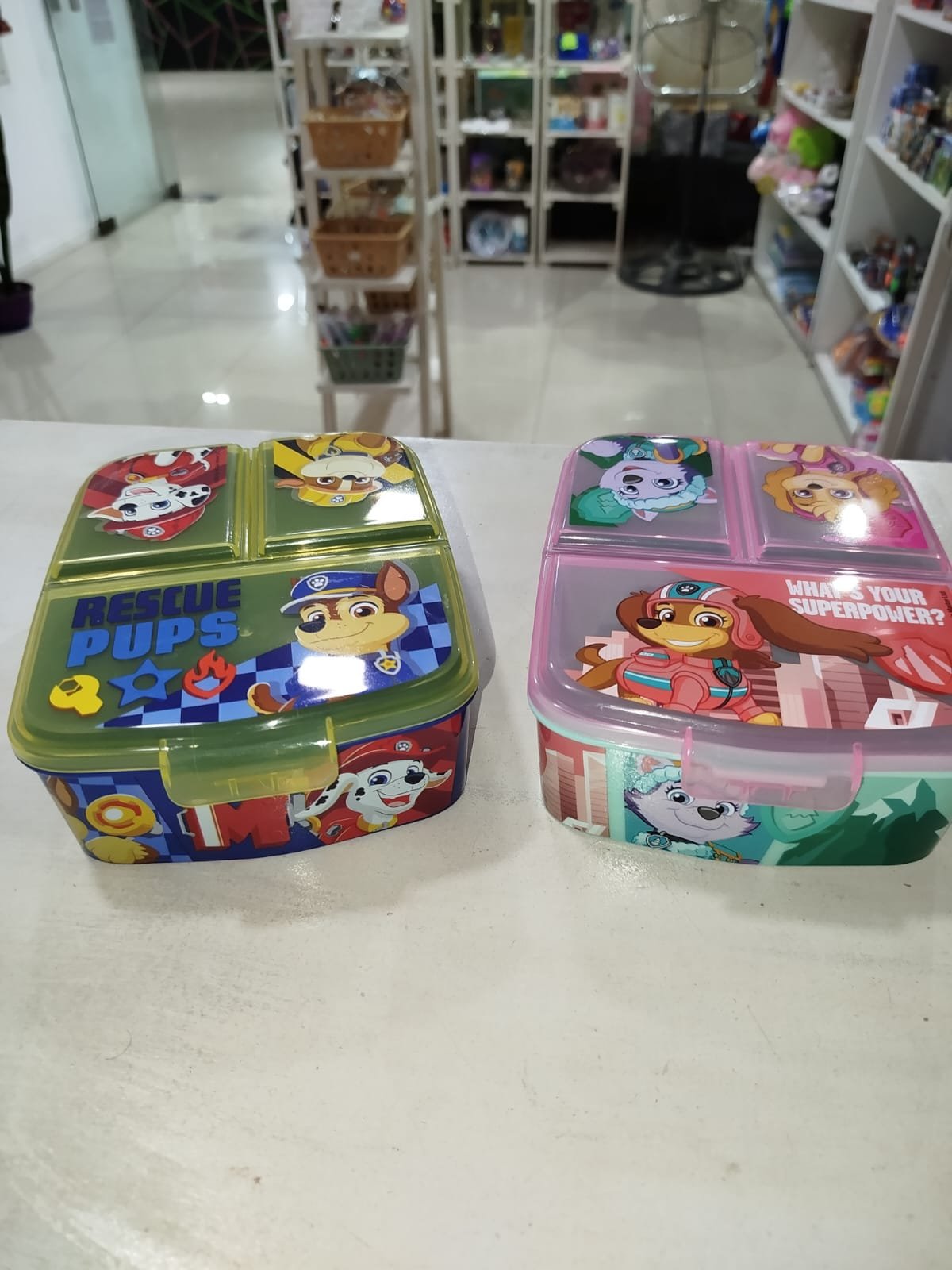 Caja Lonchera Infantil con Compartimentos – Licencias Oficiales PAW Patrol