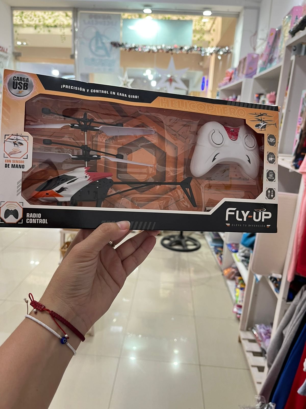 Helicóptero a Control Remoto con Sensor de Mano – Fly-Up